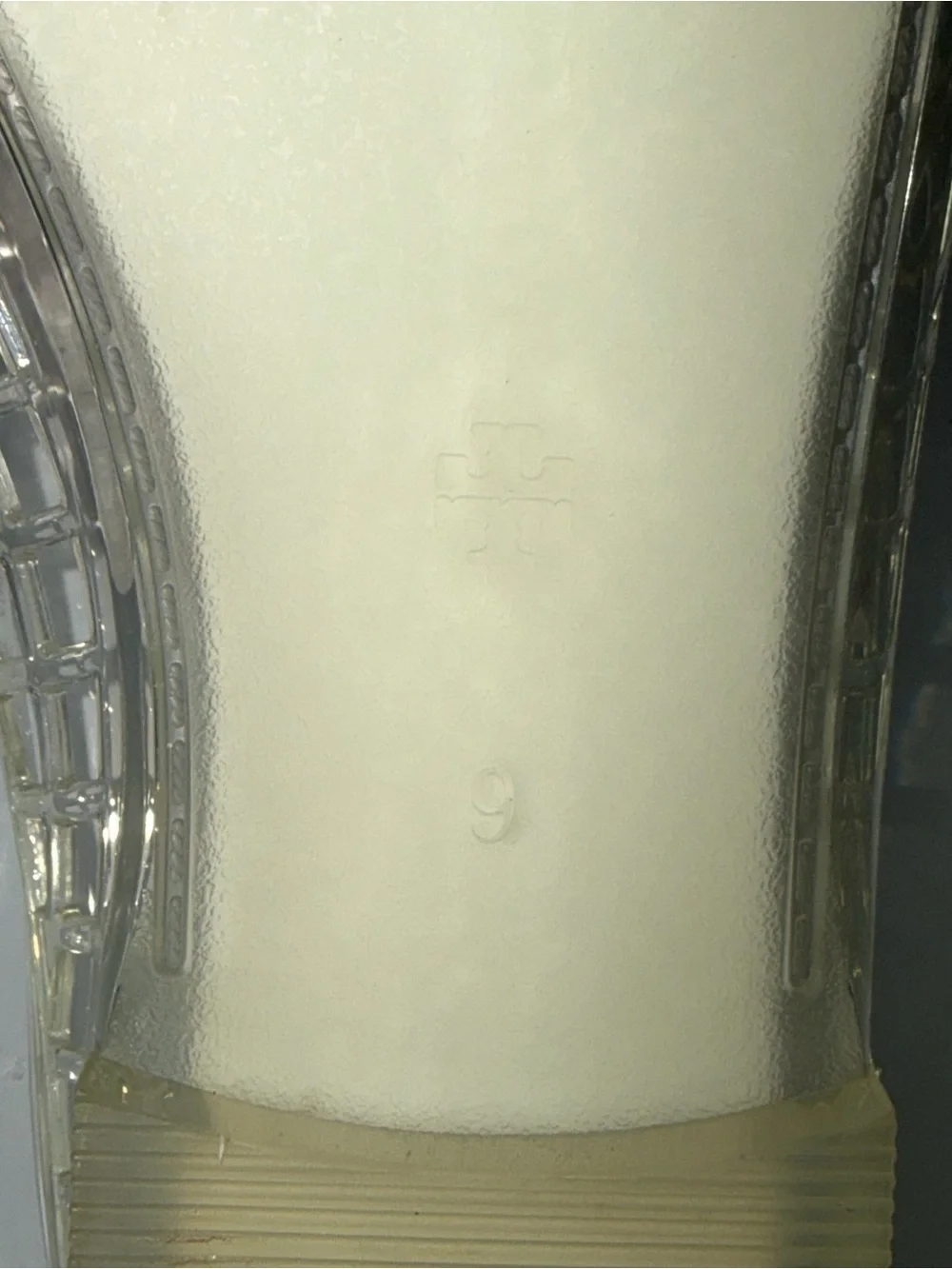 TORY BURCH MELLOW MARY JANE JELLY - CLEAR / SILVER - SZ - 9